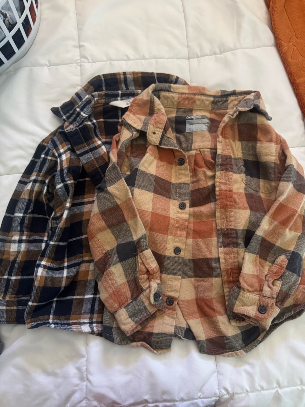 Kids Brown & Tan Plaid Flannel Shirt